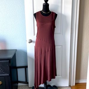 Anthropology brown sleeveless dress